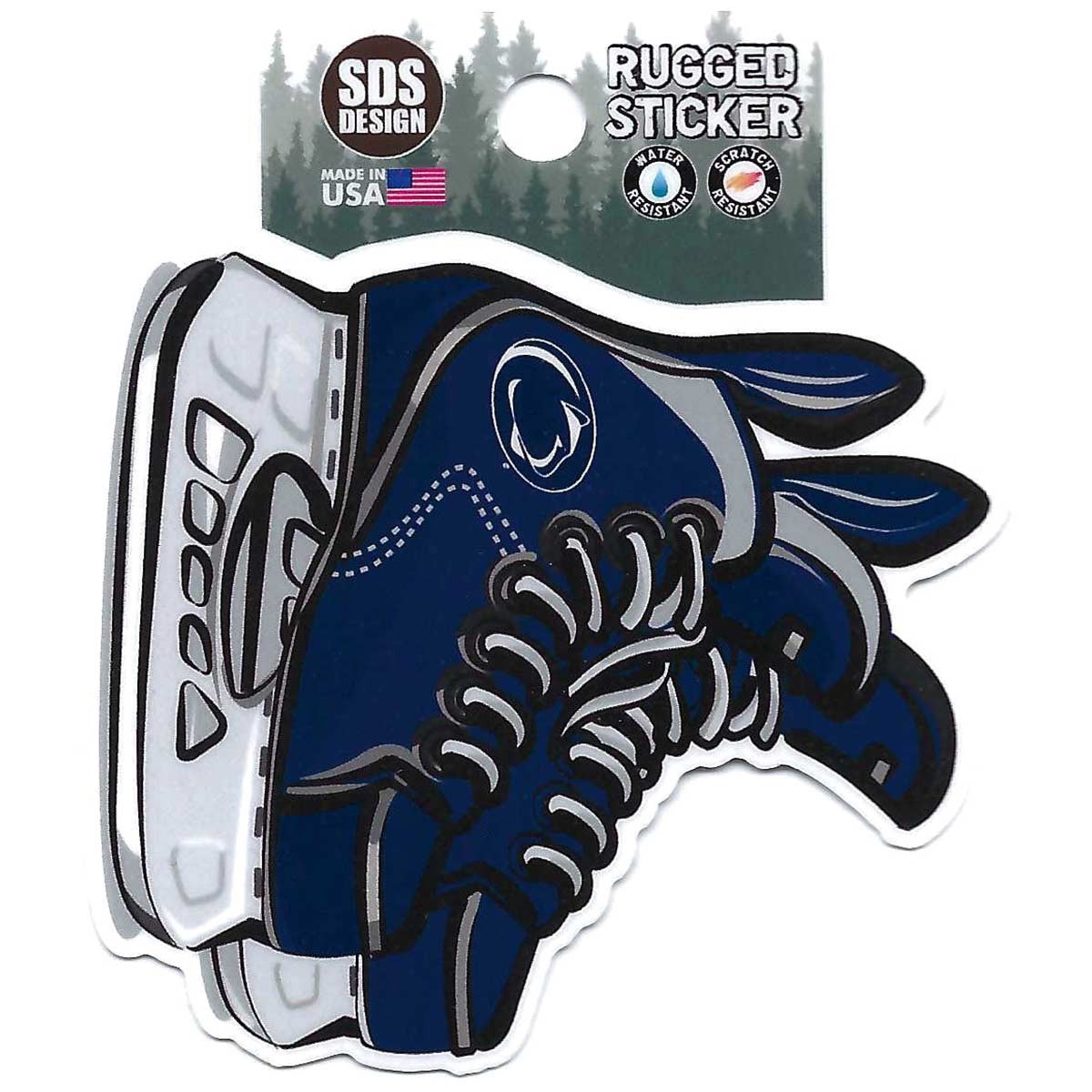 rugged sticker hockey skates with Penn State Athletic Logo